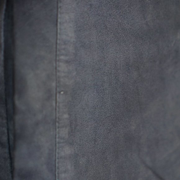 Suede Blue/Grey Shirt Jacket - Picture 8 of 10